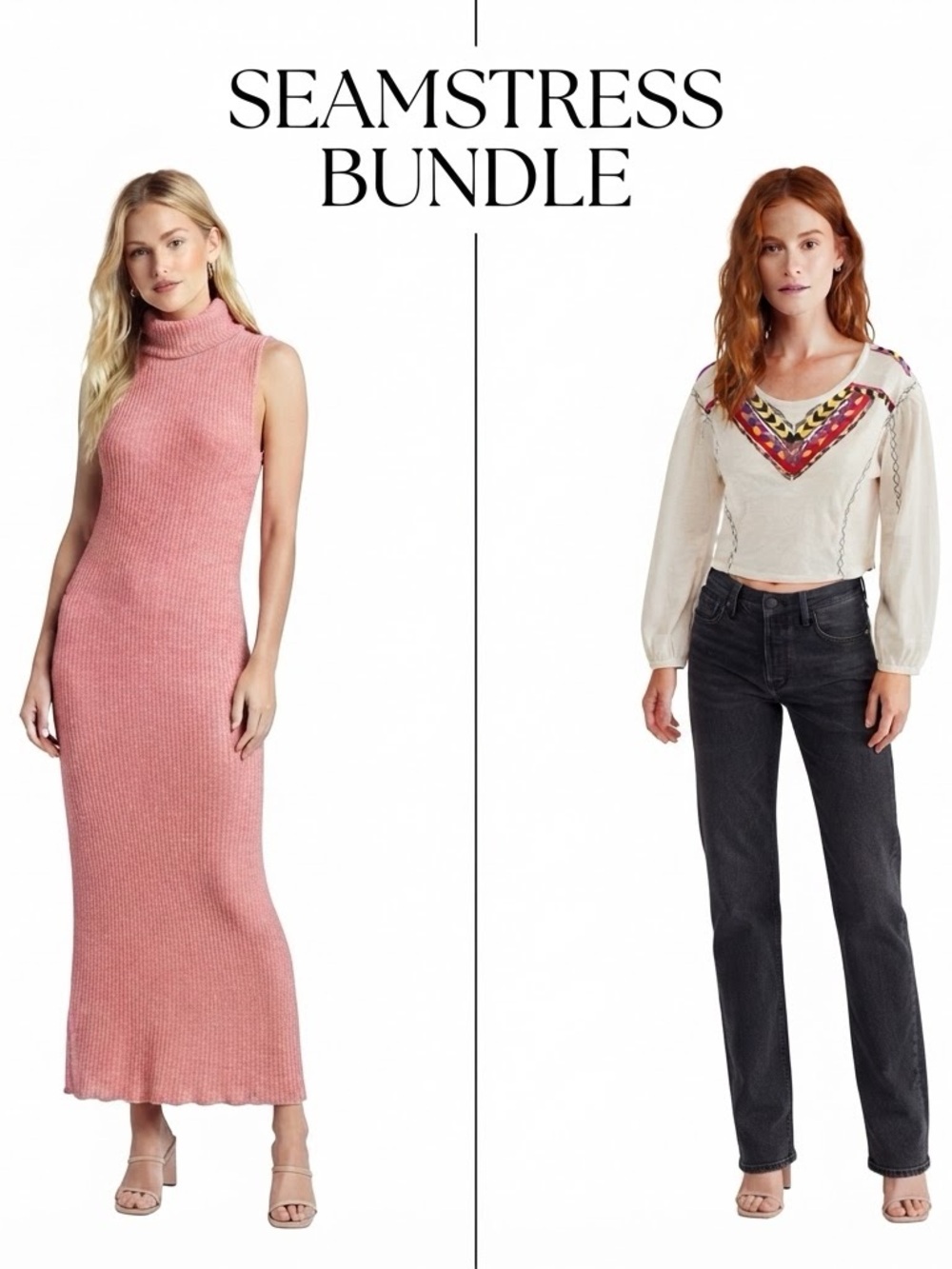 Free People Seamstress Bundle Callout Defects Set of 2 Sm@M Maxi Dress @ Blouse